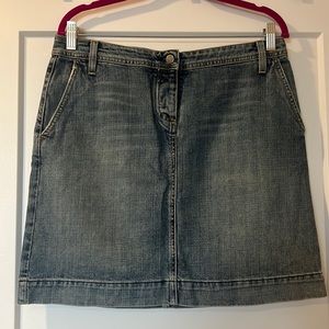 Vintage (2004) J.Crew Denim Skirt with 3-button fly